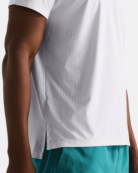 Men's UA Launch Elite Short Sleeve, White, pdpMainDesktop image number 2
